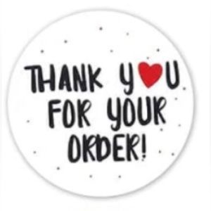 150 Thank You for Supporting My Business Stickers, Supplies